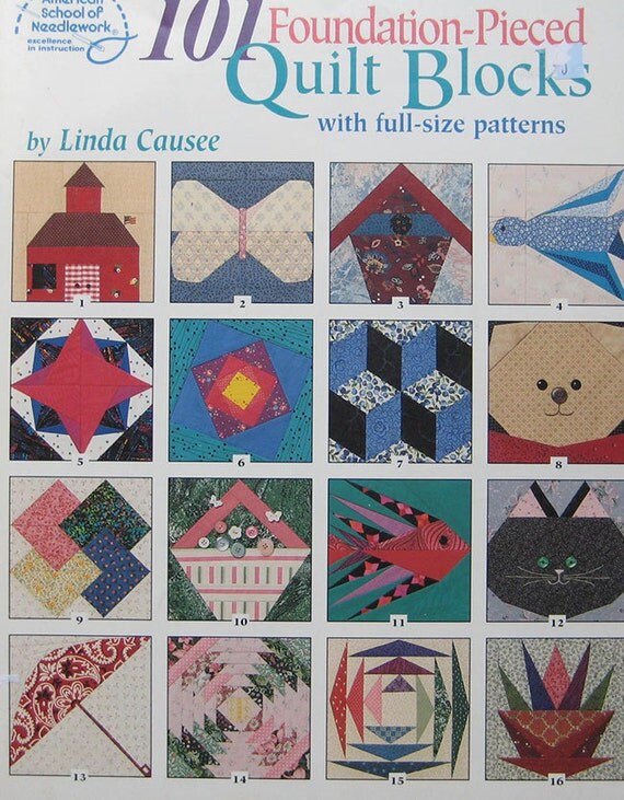 101-foundation-pieced-quilt-blocks-pattern-book-linda-causee