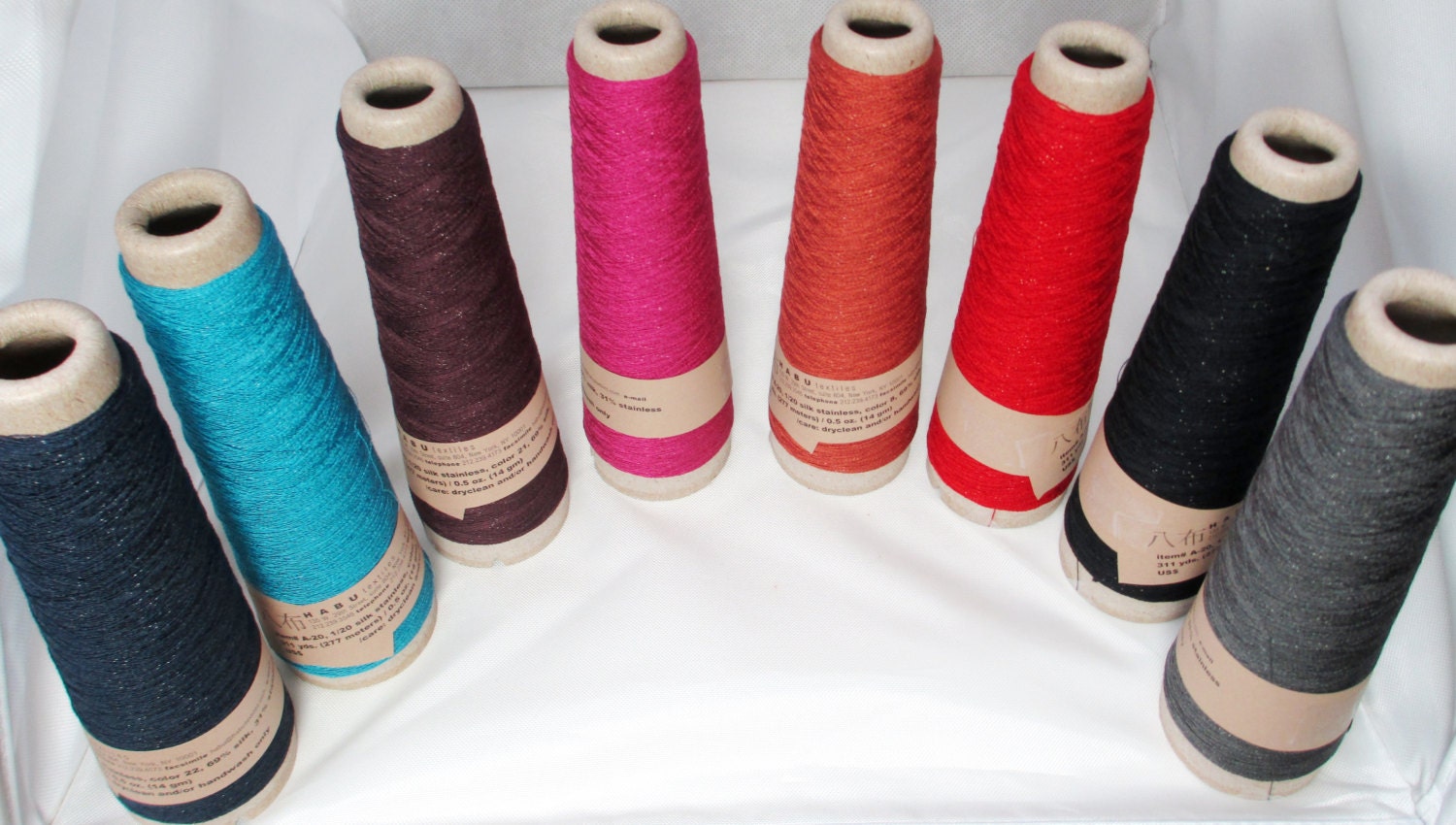 Habu Textiles Silk Stainless Steel Yarn