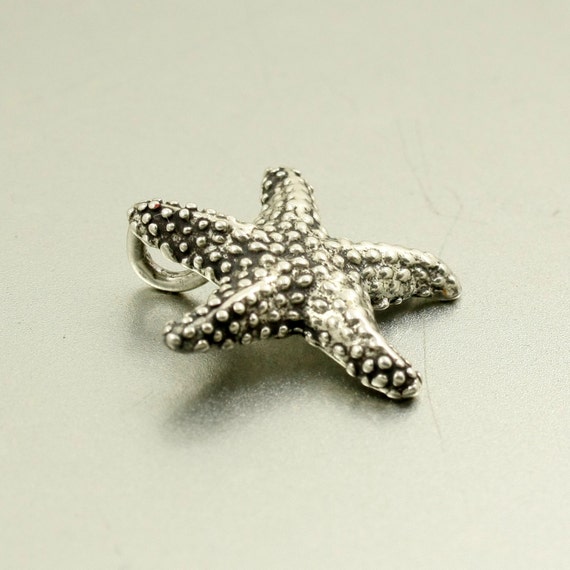 Vintage Sterling Silver Starfish Pendant