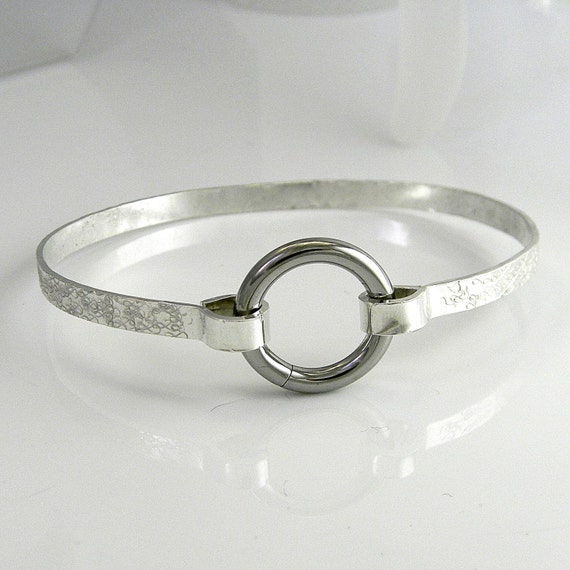 Flawed Clearance Sterling Silver Slave Cuff by MockingbirdLaneWire