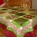 Christmas Poinsettias Quilt in Metallic Prints