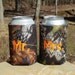 Mossy Oak camo wedding koozies. Custom monogrammed Mr. and Mrs. koozies.