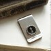 Typewriter Key Jewelry - "FOR MONEY". Vintage Typewriter Key Money Clip, Black Number 4 Four / Dollar Sign. Steampunk Mens Upcycled Jewelry.