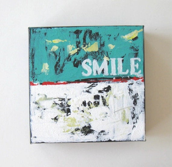 Items similar to Inspirational Word Acrylic Painting, Art on Canvas