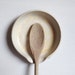 Spoon Rest Stoneware Ceramic Pottery in Cream