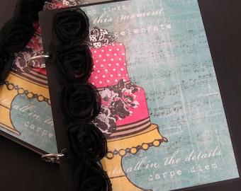 Sale- Happy Birthday to You Premade Scrapbook Album with Pocket Pages