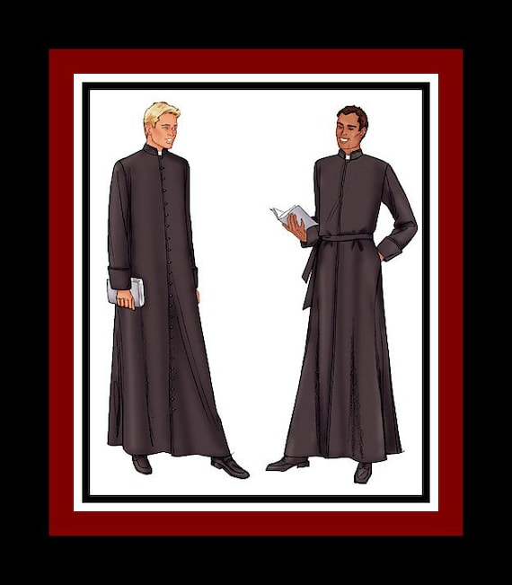 AUTHENTIC RELIGIOUS ROBES Sewing Pattern Two Styles Priest