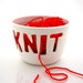 Knitting Yarn Bowl KNIT