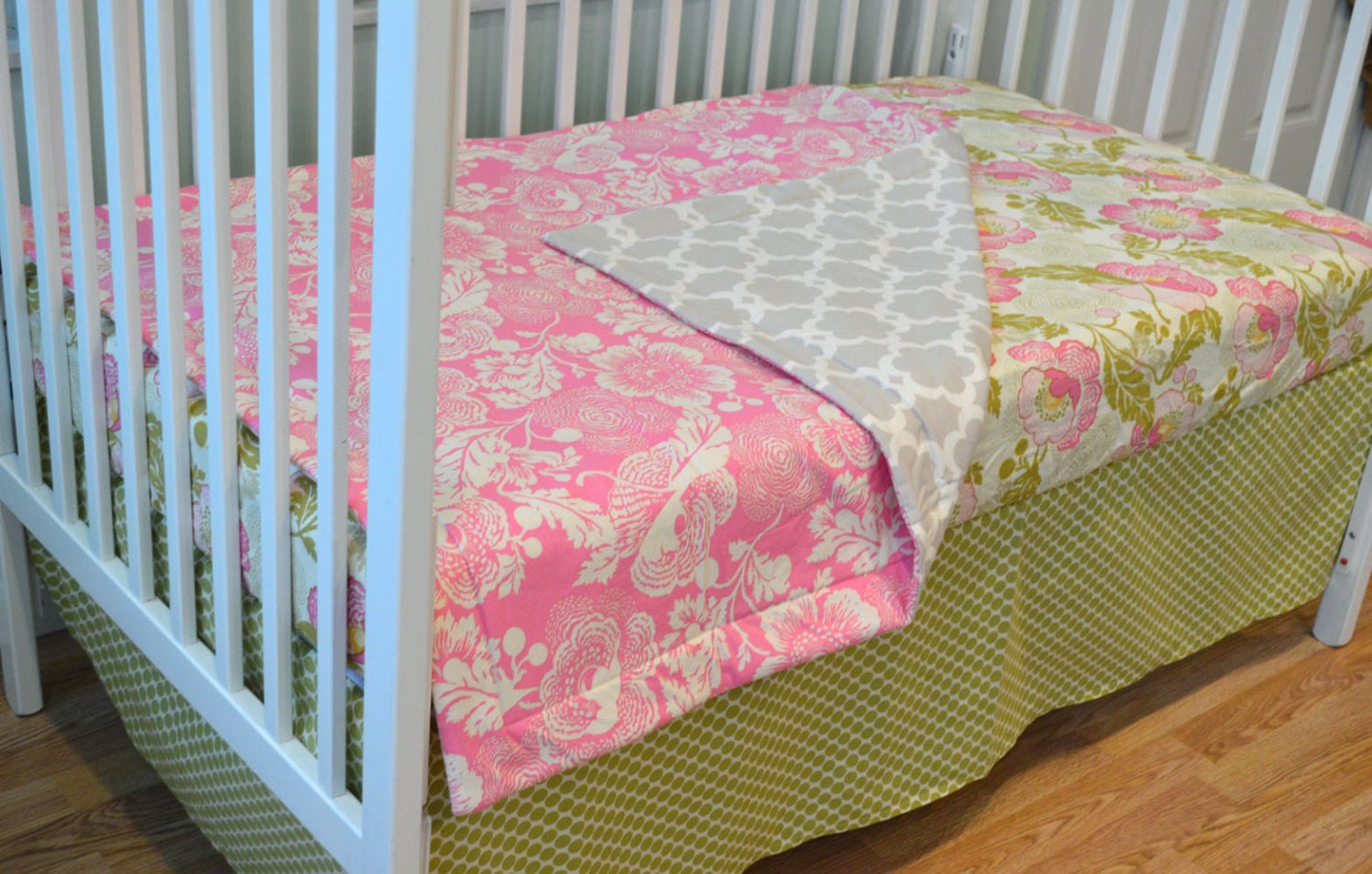 Baby Bedding Boho Chic Custom Crib Bedding Pink Fuchsia