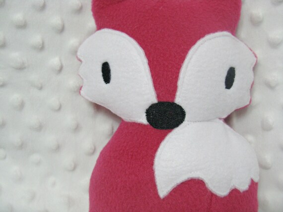 pink stuffed fox