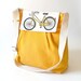 RESERVED CASSY // Yellow Diaper bag / Messenger bag / Travel bag /Shoulder Bag with Bike flap - 10 pockets