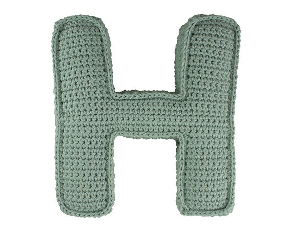 Crochet pattern Letter H 3D pattern Instant Download PDF