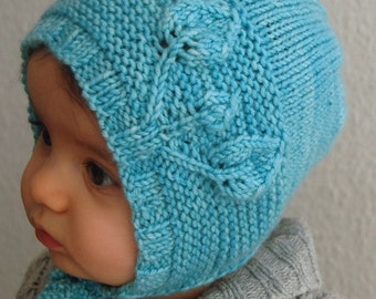 Petites Feuilles Bonnet PDF knitting pattern