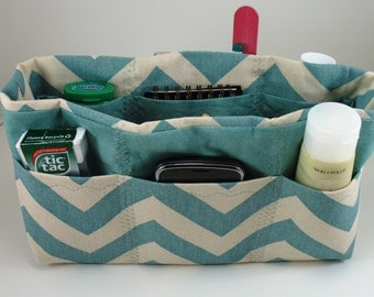 Purse Organizer Insert-Chevron Fabric - Five sizes available- OtherChevron colors available-See drop down menu for choices