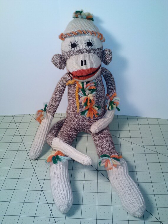 different sock animals vintage sock monkey 1970 s multi color yarn decorations different sock animals vintage sock monkey 1970 s multi color yarn decorations