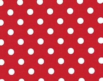Pam Kitty Picnic LH13030CHRY Lakehouse Dry Goods Cherry Polka Dots