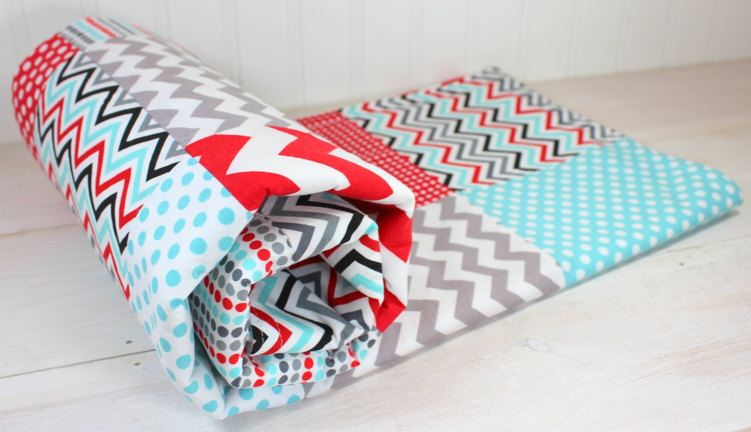 Baby Blanket Unisex Patchwork Baby Blanket Boy or Girl Minky