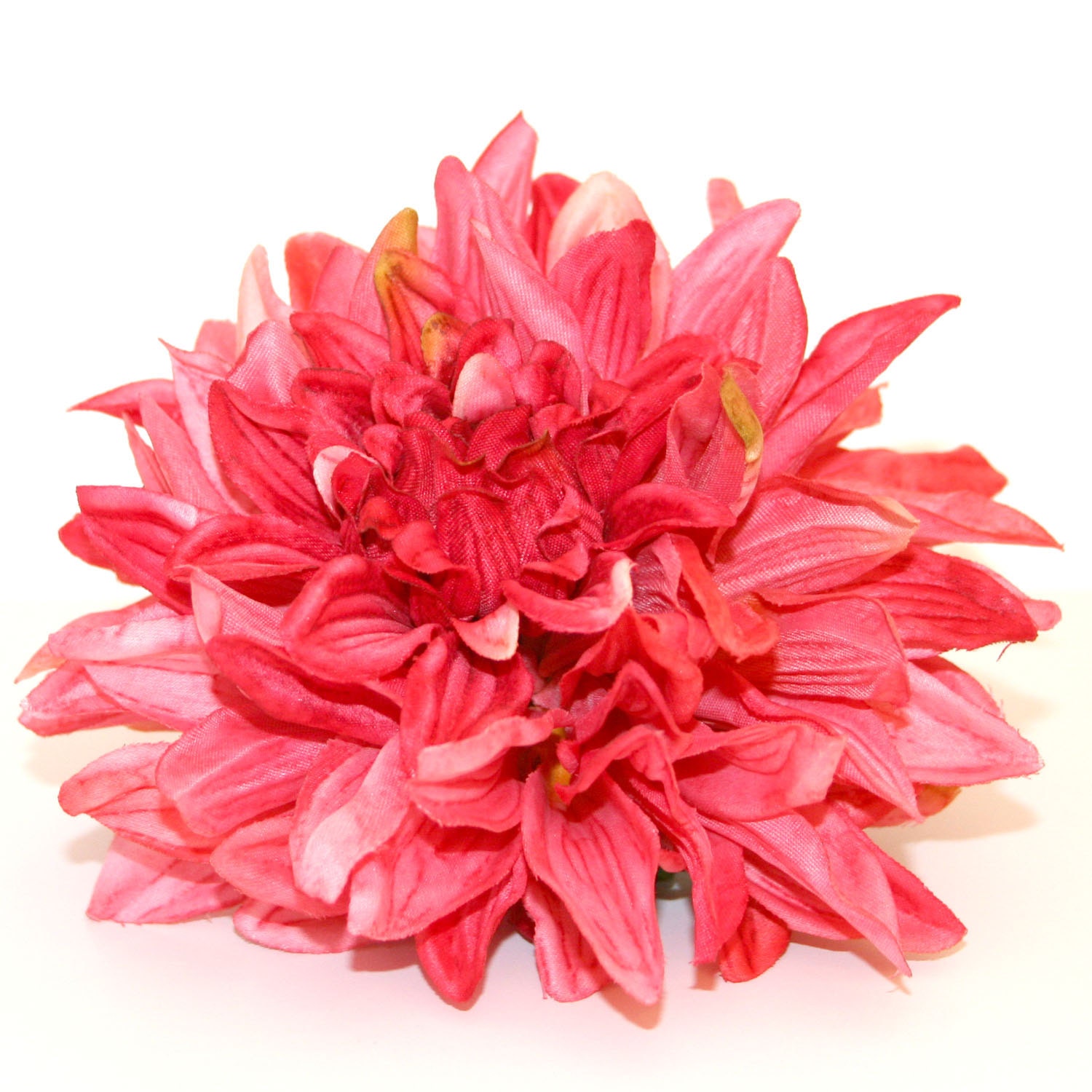 1 ENORMOUS Popsicle Pink Silk Dahlia Artificial Flower