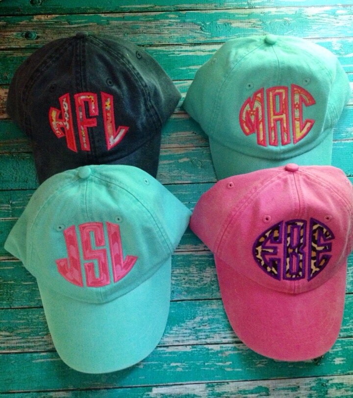 Monogram Ball Cap Ideas