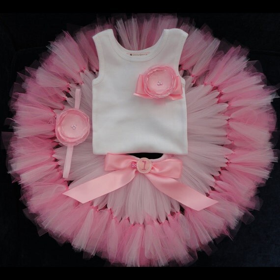 Baby Girls Pink 1st Birthday Dress