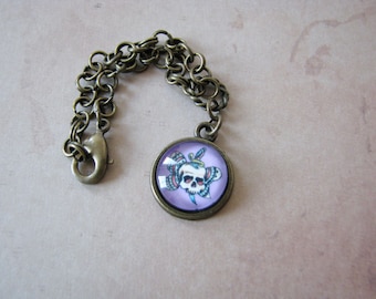 Tattoo Skull Doll Necklace for Blythe, Pullip, Dal, Monster High, Barbie, BJD etc.