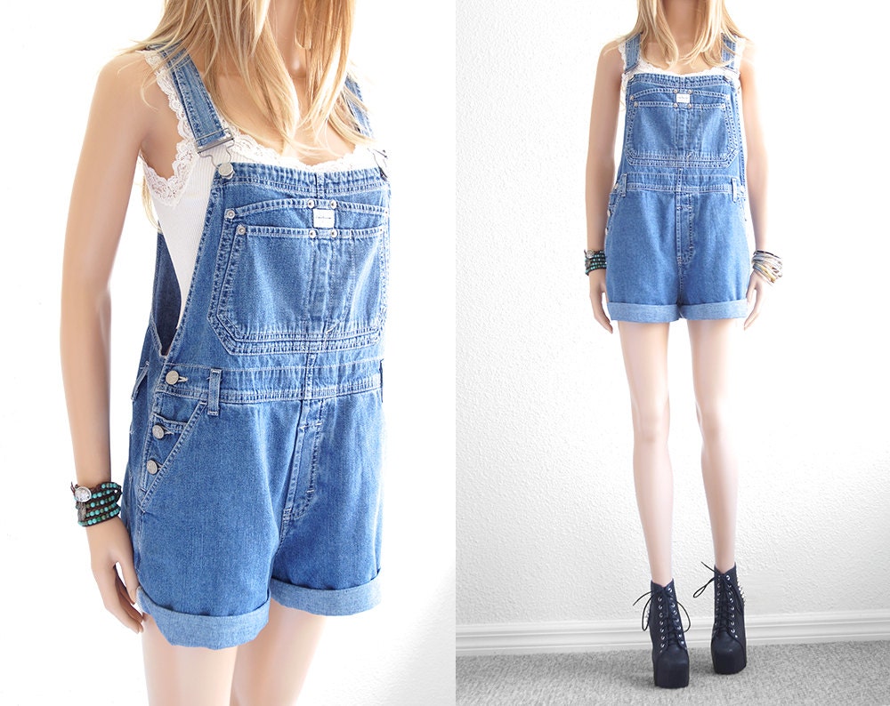 CK Denim Overall Shorts Denim Overalls Women Overalls Short