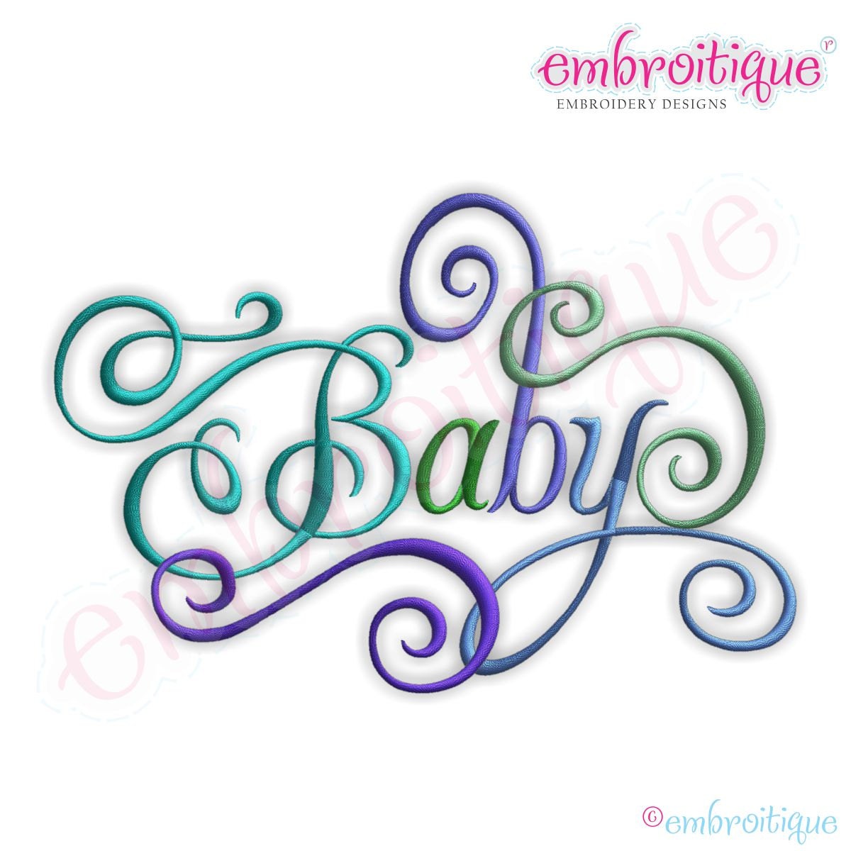 Baby Calligraphy Script Instant Download Digital Machine
