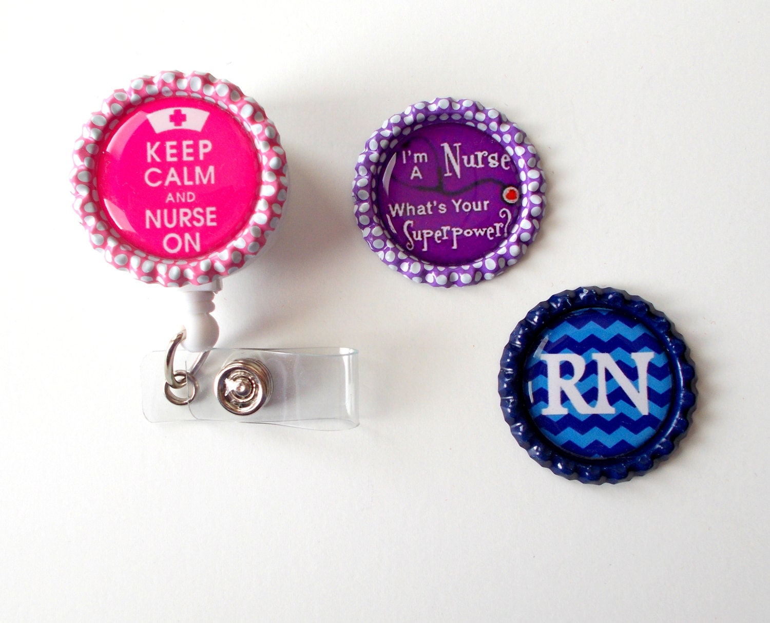 RN Interchangeable Badges Name Badges Cute Badge Reels