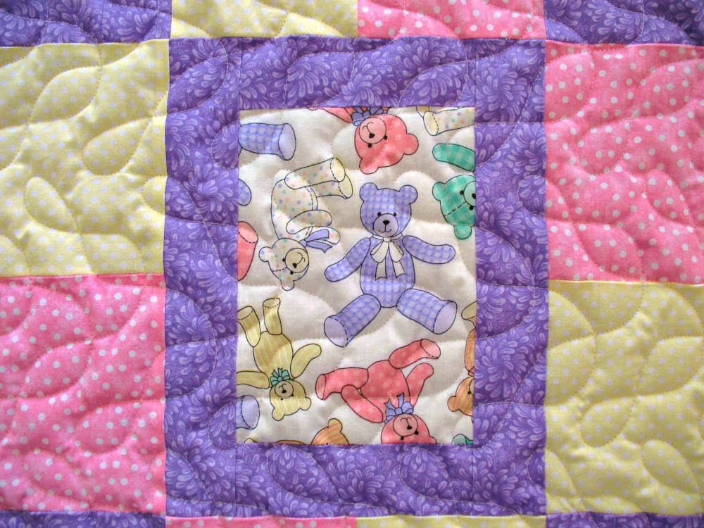 Baby Quilt for Girl Handmade Baby Quilt by SticksNStonesGifts
