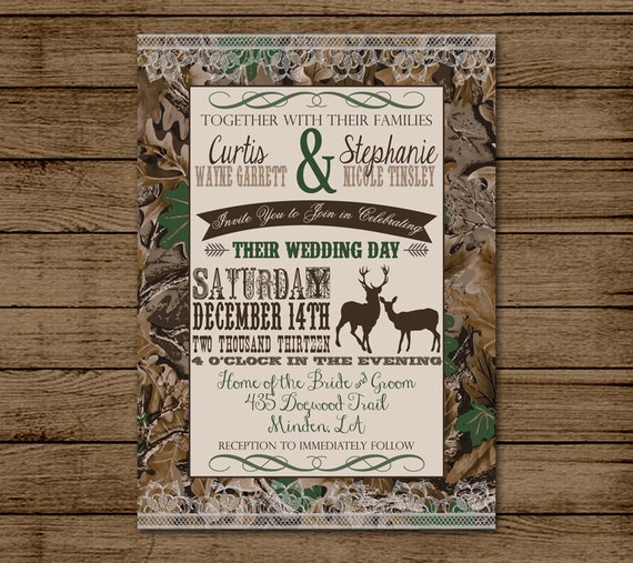 Camo Wedding Invitation Ideas 1