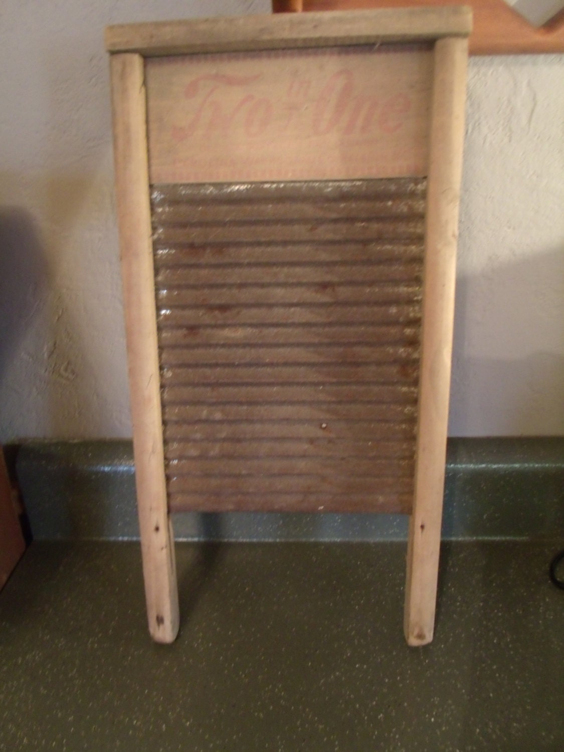 Vintage Wooden Washboard Carolina Washboard Co Raleigh