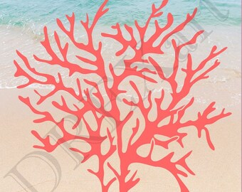 Free+Coral+Stencils CORAL - 12 x 12 - Stencil - used fo r French Signs - Painting - Burlap ...