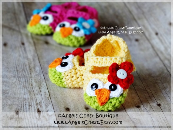 crochet pattern slippers newborn Slippers Owl Sizes Janes Pattern 23 Newborn No. Crochet Mary PDF to 10