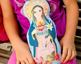 Immaculate Heart of Mary Fabric Doll KIT - Catholic Saint Doll Softie