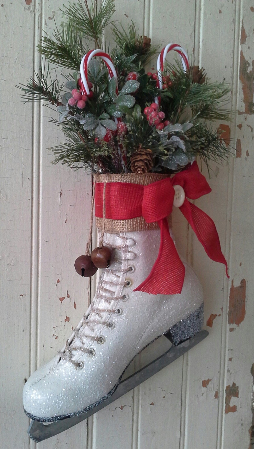 Ice Skate Christmas Ice skate Holiday decor Christmas