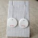 Love, Handmade Porcelain Earrings, Mrs Peterson Pottery