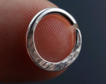 16g SEPTUM RING . Septum Jewelry. Septum Piercing. Sterling Silver Septum Ring. Niobium Nose Ring. Gold Tribal Septum. Nose Piercing
