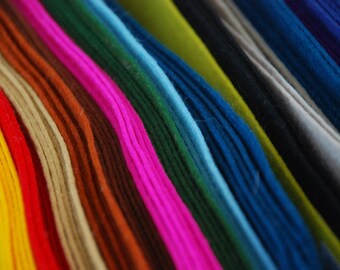 100% Pure Wool Sheets 20 x 30 and 100 x 100cm (limited) - Choose your own colours (option of 5 - 30 sheets)