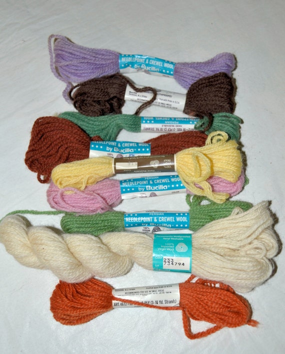 9-skeins-bucilla-wool-tapestry-needlepoint-crewel-yarn