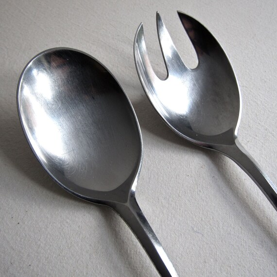 Dansk Fairwind Serving Set Spoon Fork Spork Stainless Steel