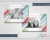 Christmas Card Photography Templates, PSD template, Flat 5x7(420) Il_170x135