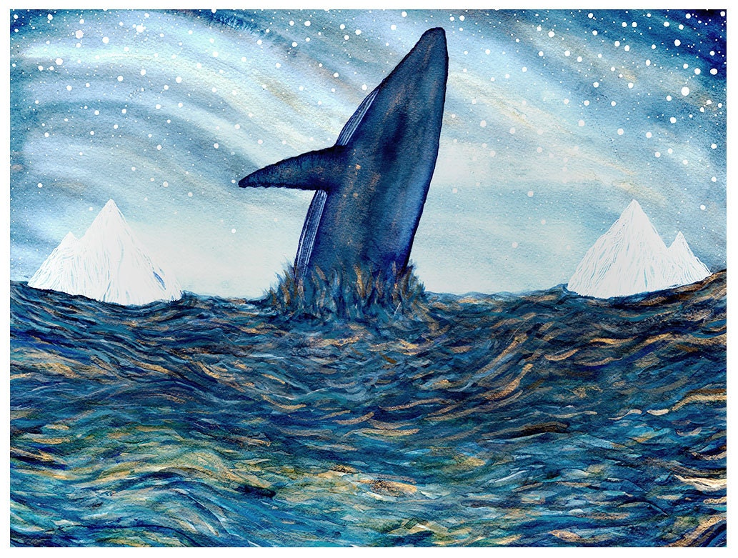 Fine Art Print-Journey of the Blue Whale