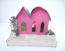 Popular items for vintage putz houses on Etsy