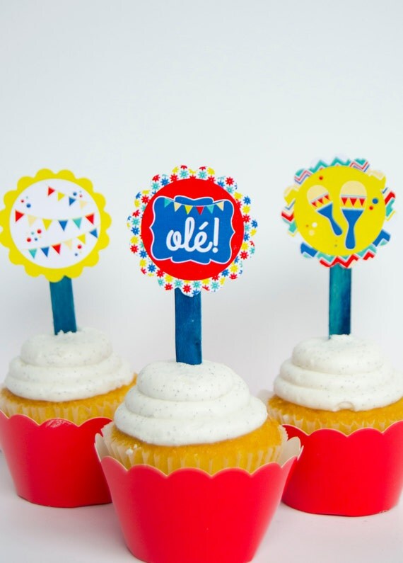 Fiesta PRINTABLE Party Tags by Love The Day Il_570xn