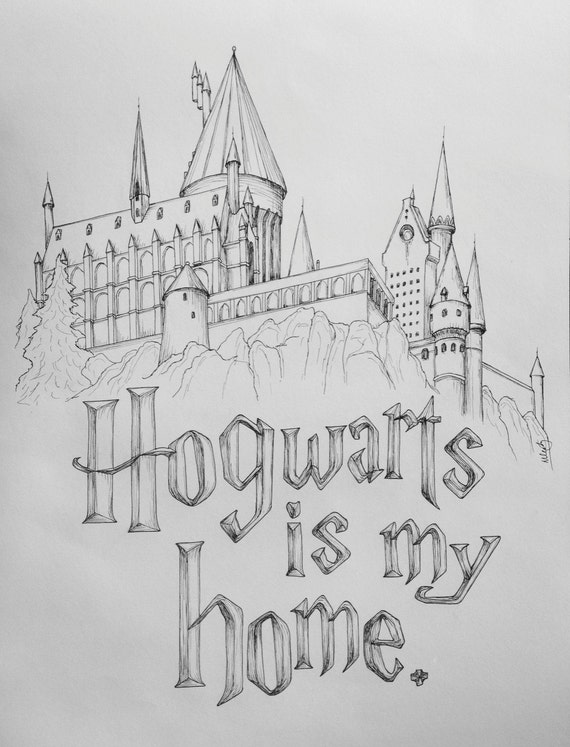 Items similar to 11x15 Hogwarts Castle Art Print on Etsy