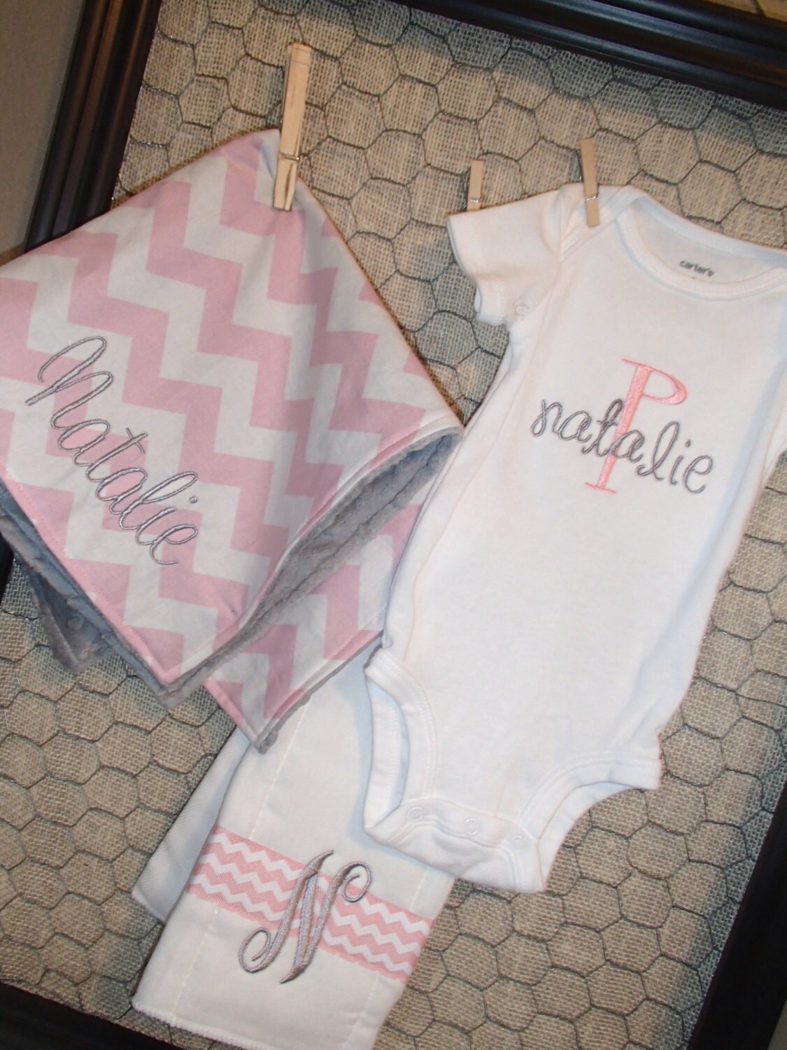 Custom Personalized Baby Gift Set