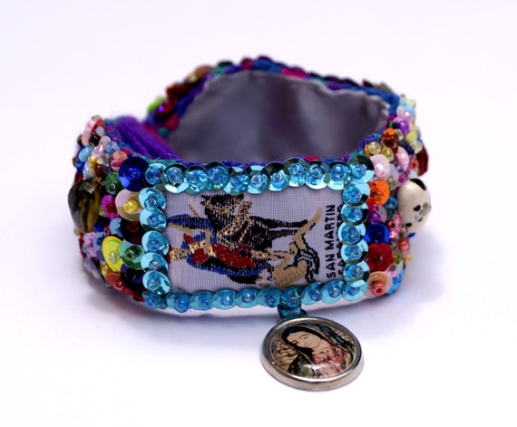 embroidered bracelet etsy embroidered bracelet etsy