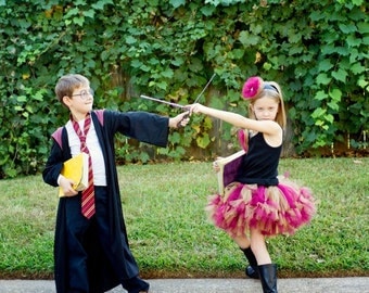 Harry Potter Costume Inspired by - Harry Potter Inspired Petti Tutu only - Harry Potter Inspired Tutu - Hobbit sewn petti tutu - NB - 7X -
