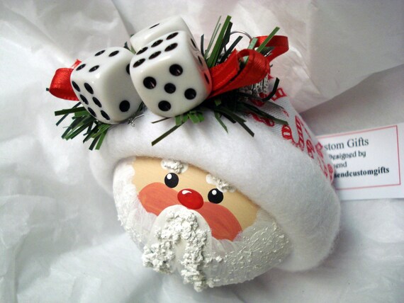bunco santa hand painted christmas ornament by bunco santa hand painted christmas ornament by