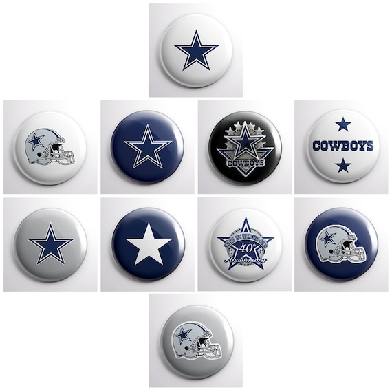 DALLAS COWBOYS NFL football pinback or by SkippyDogDesigns